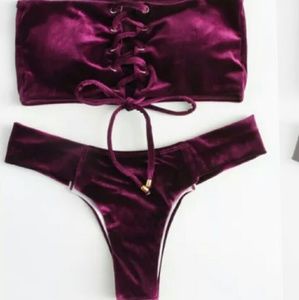 Velvet bikini set